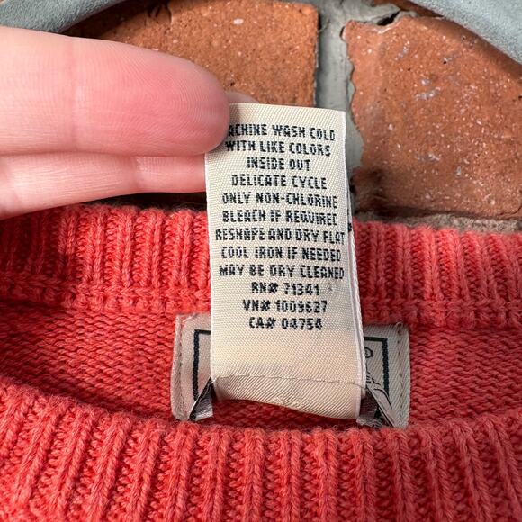 LL Bean Men's Wicked Soft Cotton Cashmere Sweater Crewneck Sz L Preppy Coastal - Picture 4 of 11